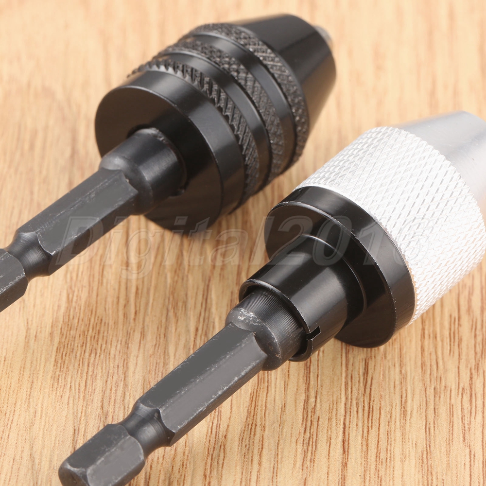 1/4 Hex Shank Conversion Tool Screwdriver Impact Drive Drill Keyless