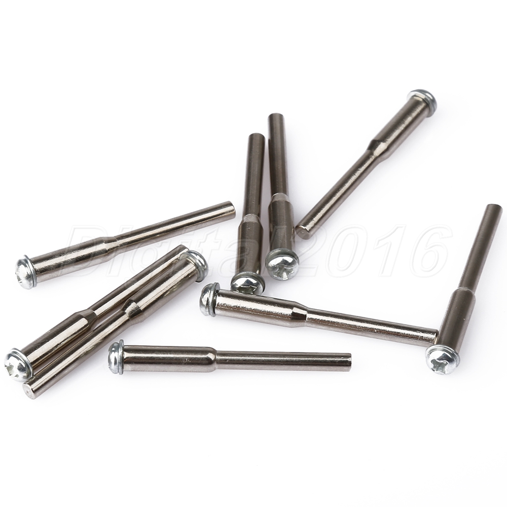 10pcs 1/8" Shank Mandrel For Grinder Cutting Off Wheel Disc Holder