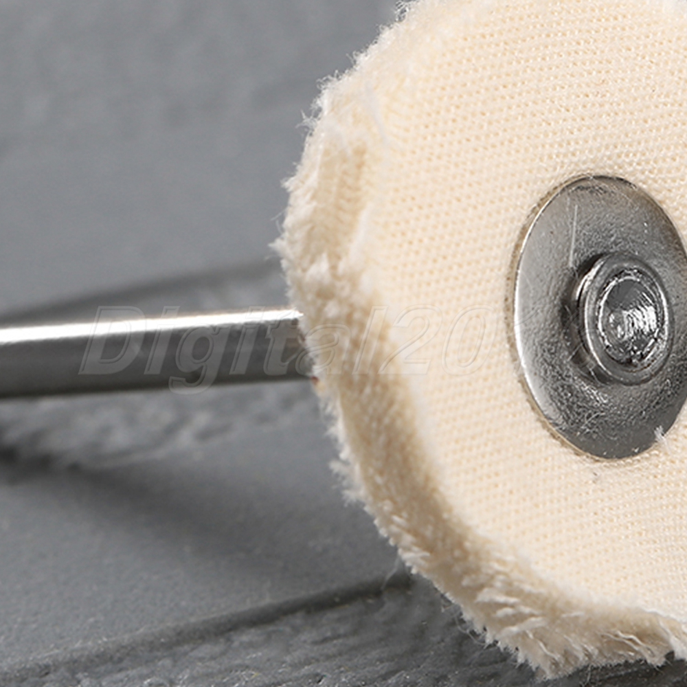 10pcs Cloth Polishing Pad Buffing Wheel Buffer Pad Shank For Grinder