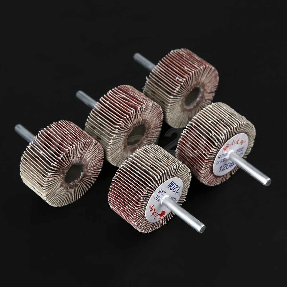 5pcs 120 Grit Sanding Flap Wheel Disc Sandpaper Abrasive Woodworking