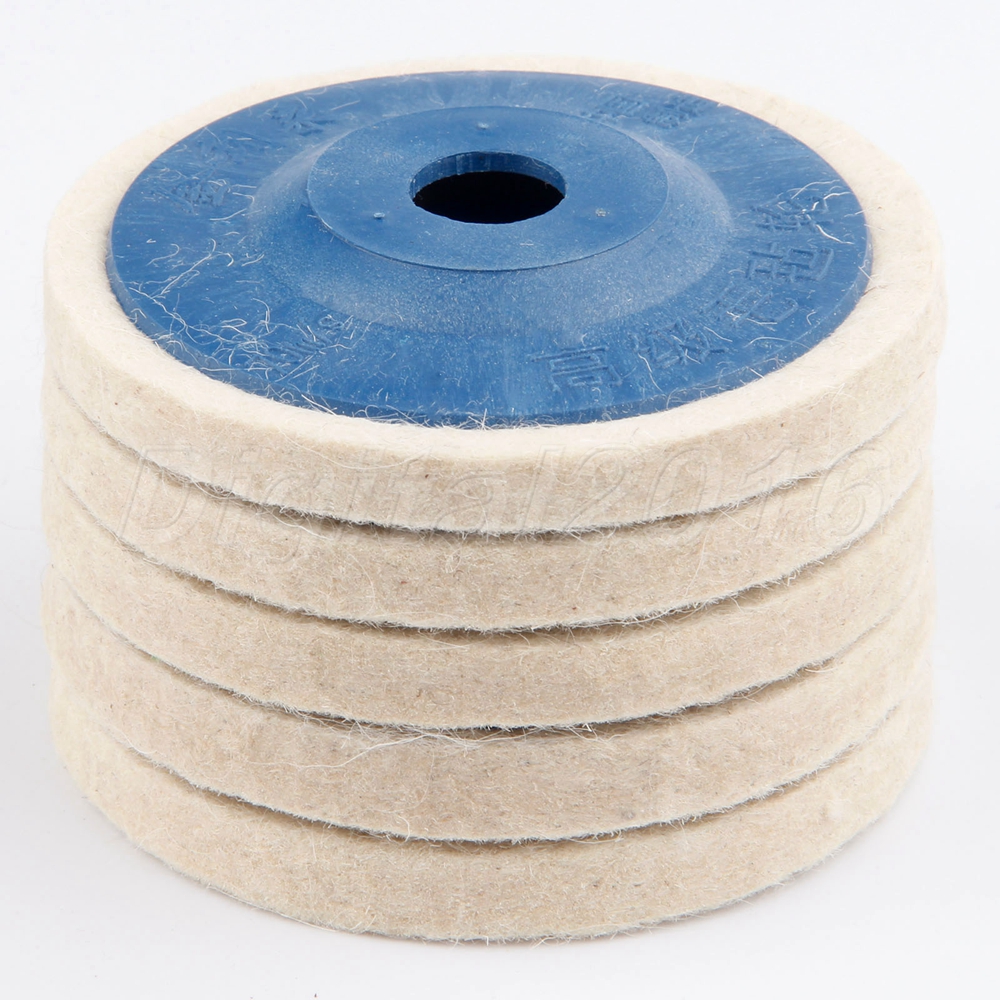 4" Round Sanding Polishing Disc Wool Felt Wheel Pad Buffing Metal
