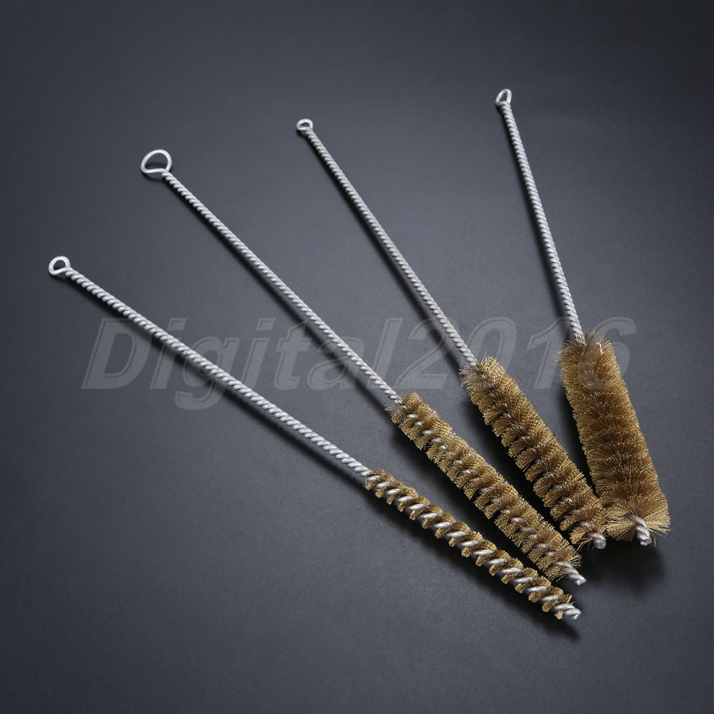 Brass Wire Brush Broom Copper Tube Pipe Cleaning Remove Rust Dust