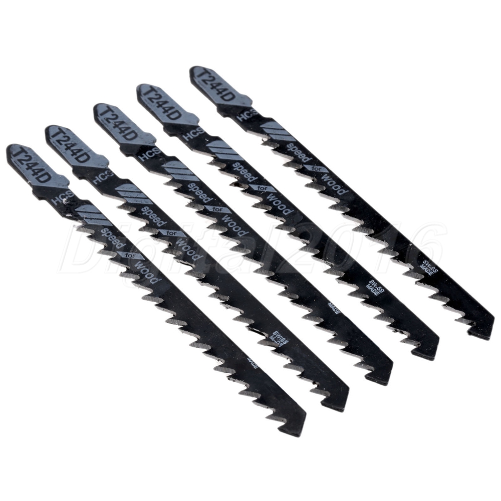 5pcs HSS T244D Hacksaws Jig Saw Blades Curve Cutting For Wood Panels