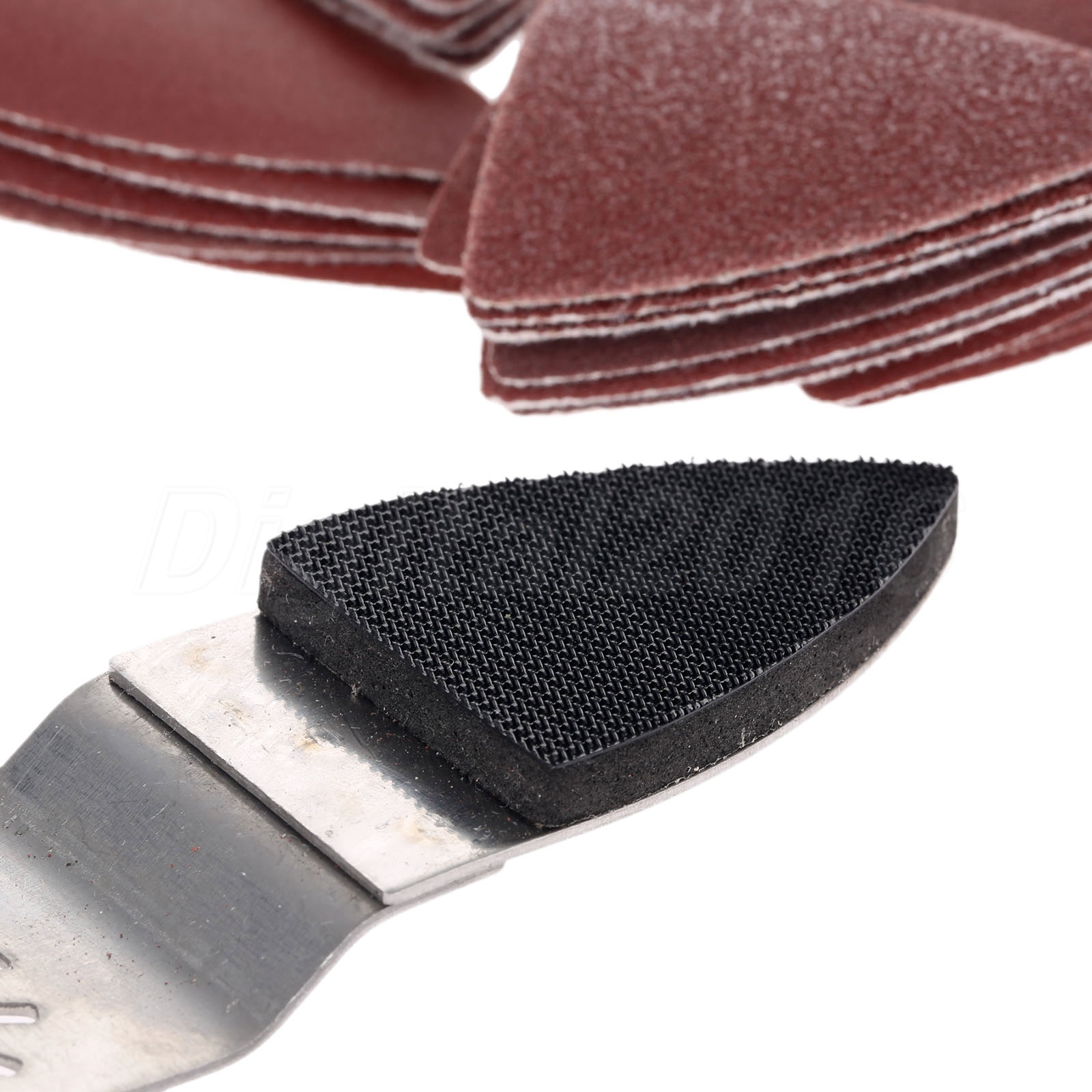 25pcs 60240 Grit Sanding Paper & Finger Sanding Pad For Oscillating