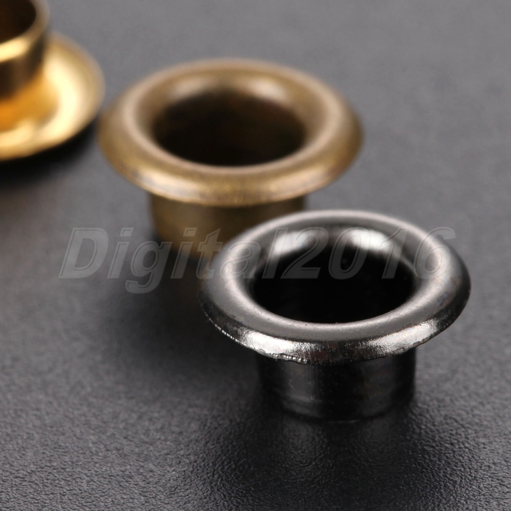 100pcs 5mm Leather Craft Rivets Findings Through Nuts Hole Hollow