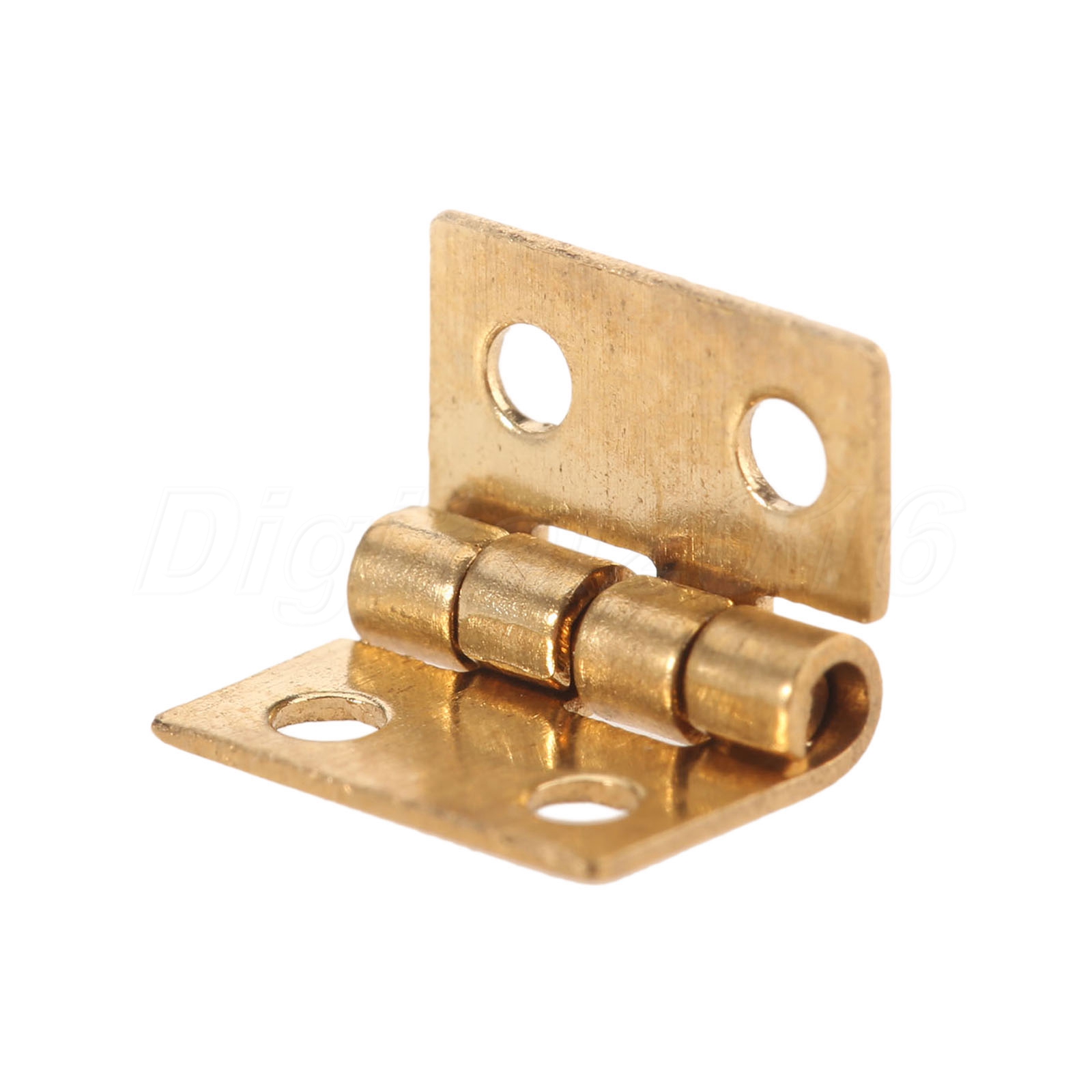 20 x Mini Brass Plated Hinge & 80 Nails Jewelry Cigar Box Hinges Decor