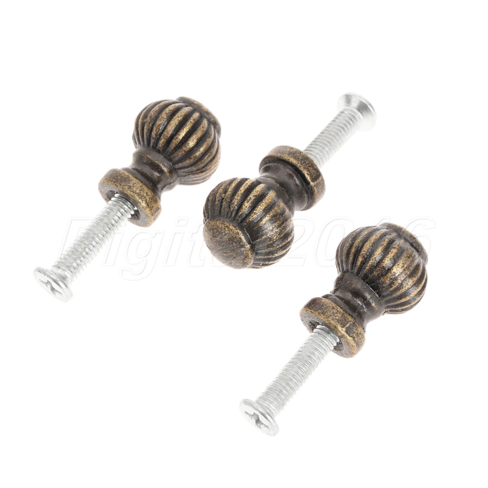 6PCS Antique Jewelry Box Drawer Knobs Cupboard Window Door Pull