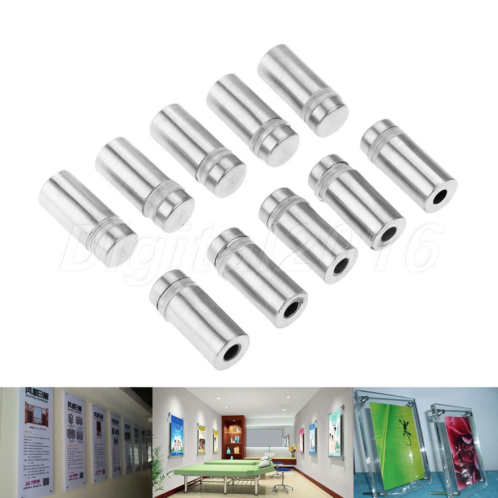 12mm*25mm Stand off Bolts Glass Sign Advertisement Fixings Standoffs