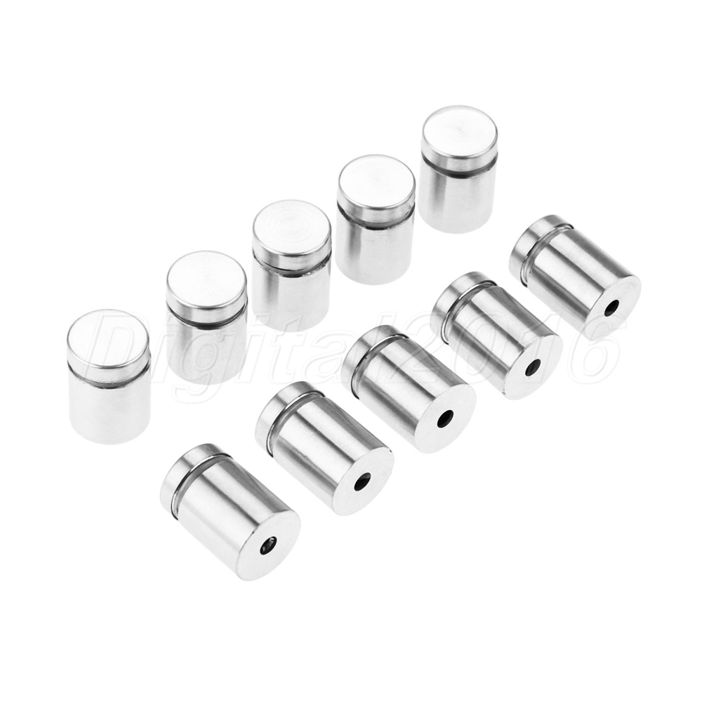 10x Stand Off Bolts Advertisement Glass Board Fixing Mount Standoffs