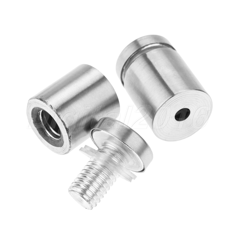 10x Stand Off Bolts Advertisement Glass Board Fixing Mount Standoffs