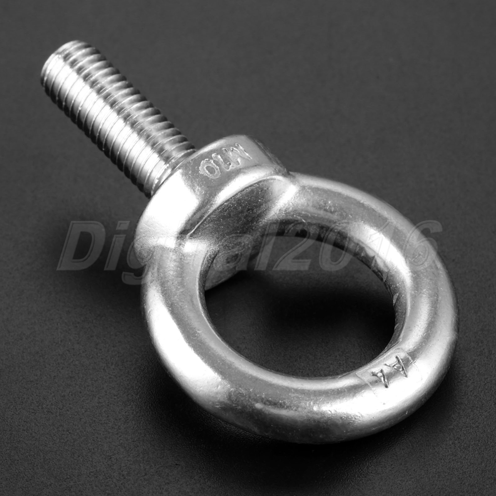 Durable 10x30mm Marine Grade 316 Stainless Steel Lifting Eye Bolt Ring