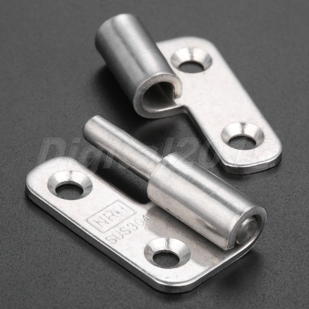 Round Corner Removable Pin Interior Door Butt Hinge Hardware Flight