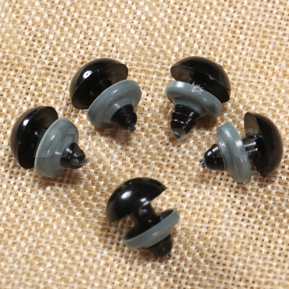 20/60/100 6-20mm Plastic Safety Eyes Washers Toys Teddy Bear Doll Making Craft - Picture 12 of 16