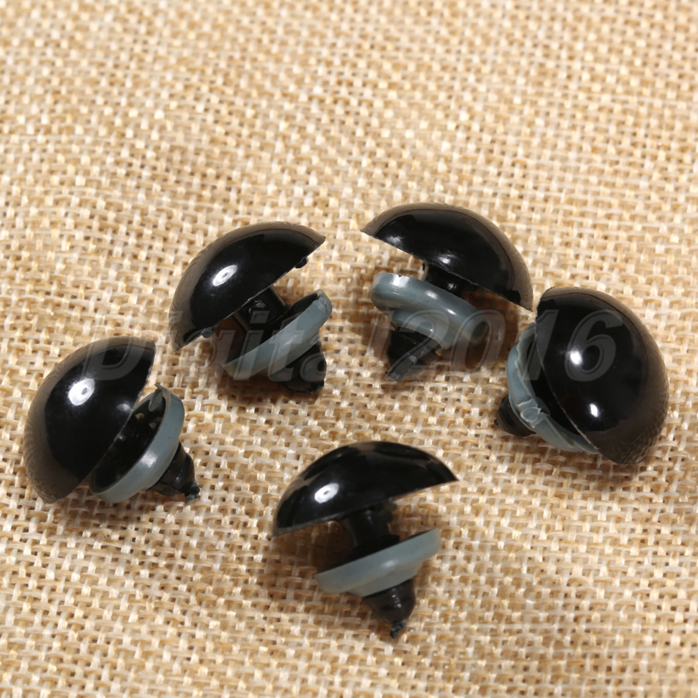 20/60/100 6-20mm Plastic Safety Eyes Washers Toys Teddy Bear Doll Making Craft - Picture 15 of 16