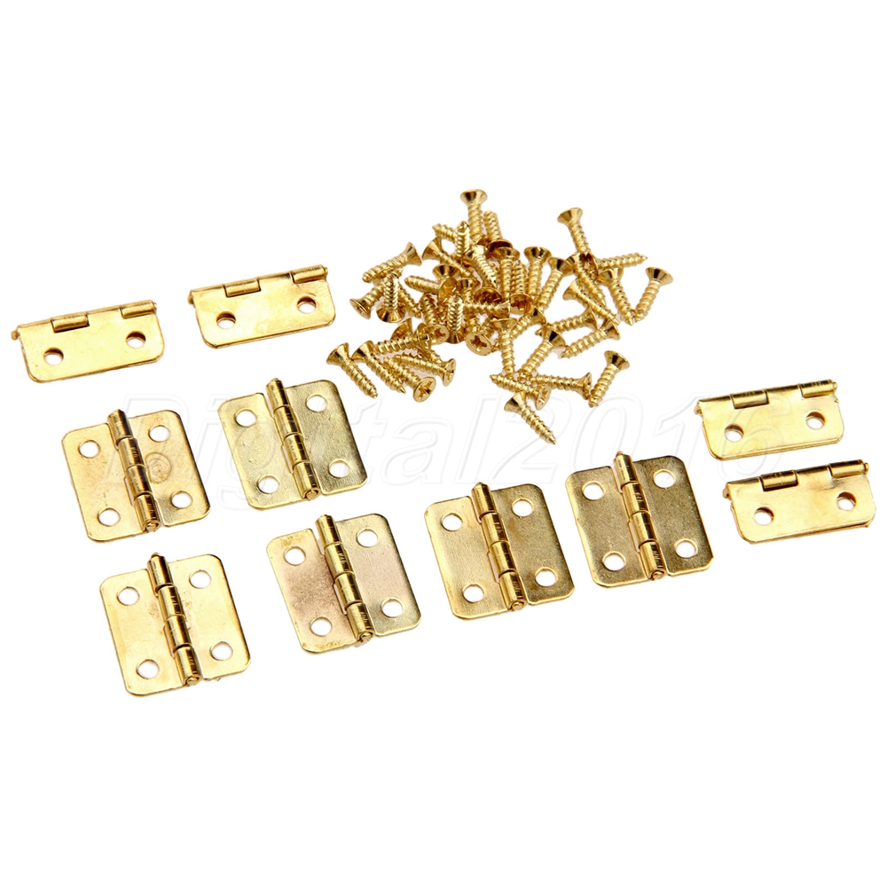 Golden Mini Hinge Jewellery Box Drawer Door Hardware Hinge with