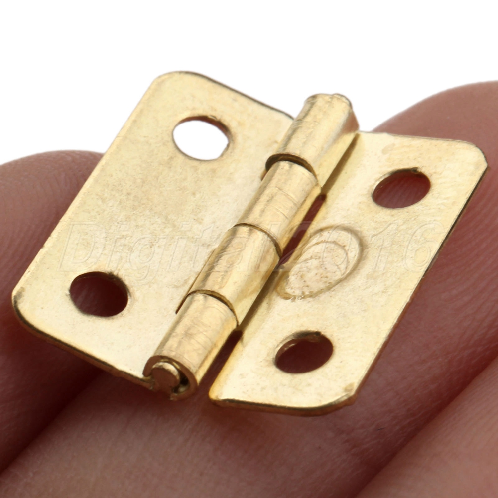 Golden Mini Hinge Jewellery Box Drawer Door Hardware Hinge with