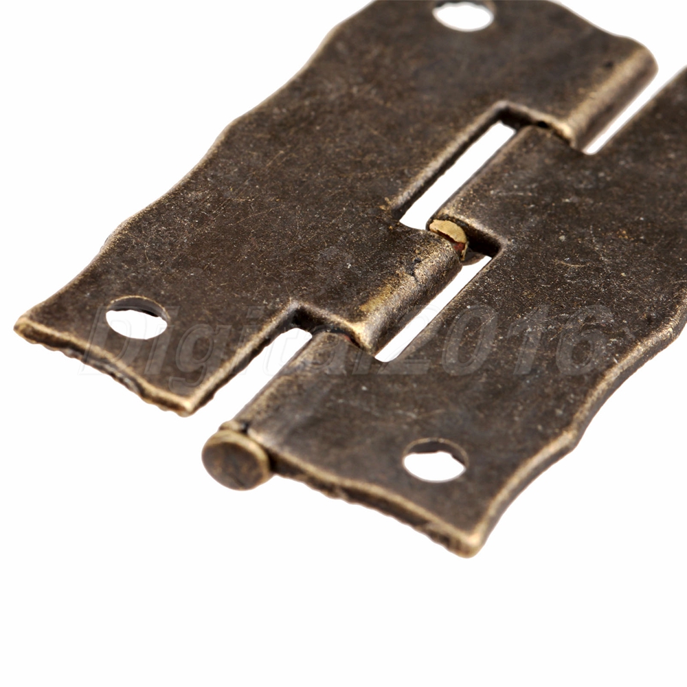 Vintage Embossing Decorative Wooden Case Chest Box Hasps Latch Lock