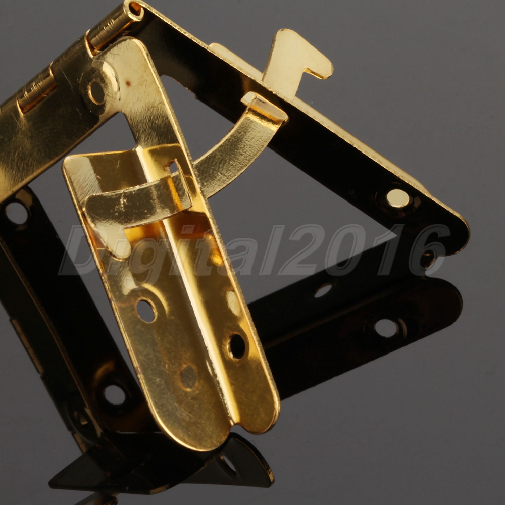 Durable Wood Chest Jewelry Box Lid Support Hinges Upholstery