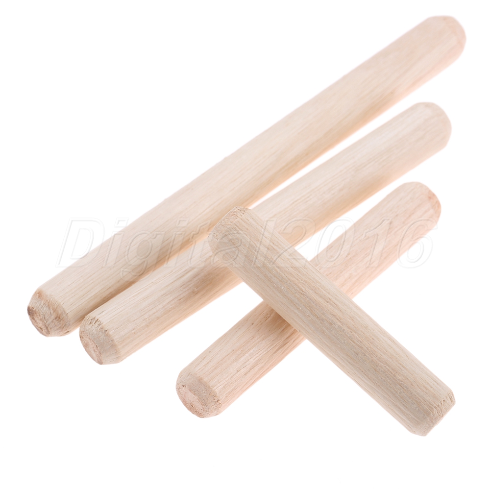 Round Fluted Wood Dowels Pins Furniture Grooved Glue Wooden Rods M6 M8