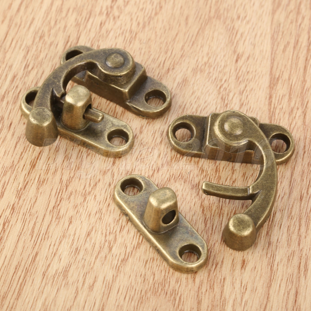 2pc Chest Suitcase Jewelry Box Latch Clasps Trinket Swing Bag Lock