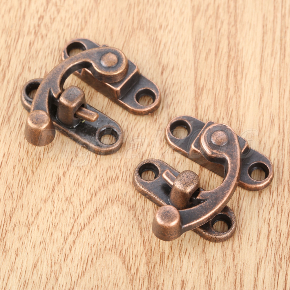 2pc Chest Suitcase Jewelry Box Latch Clasps Trinket Swing Bag Lock