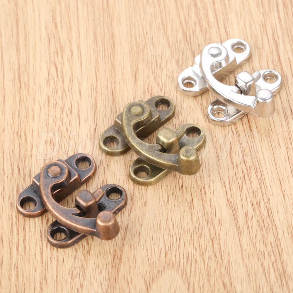 2pc Chest Suitcase Jewelry Box Latch Clasps Trinket Swing Bag Lock