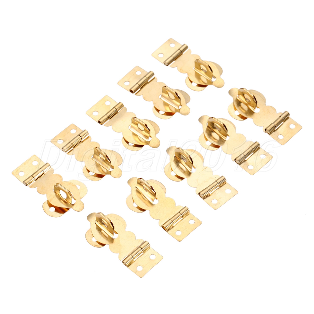 10Pcs Box Suitcase Toggle Latch Clasp Luggage Hardware Brass Buckle