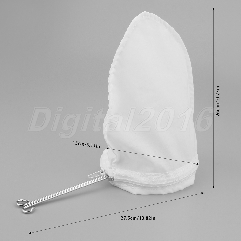 Coffee Tea Bag Sock Filter Cloth Cotton Strainer Reusable with Handle