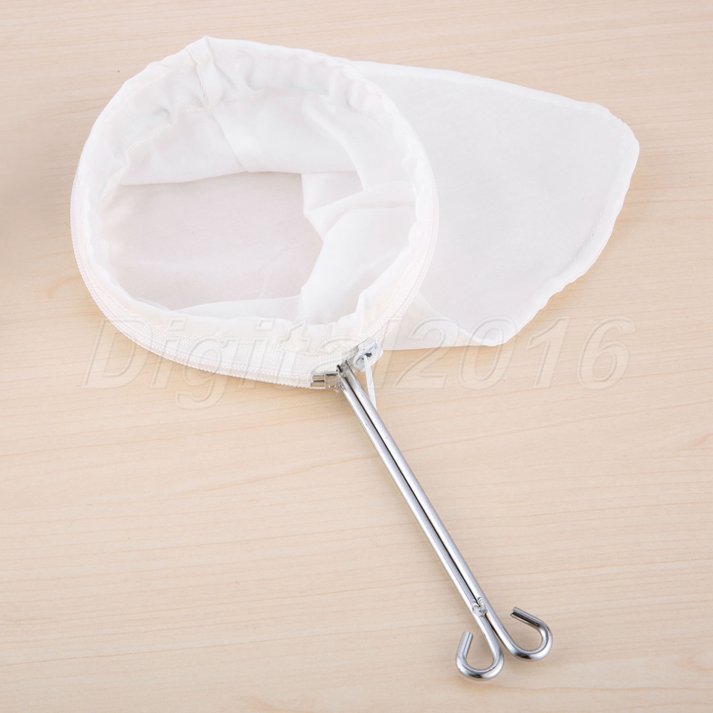 Coffee Tea Bag Sock Filter Cloth Cotton Strainer Reusable with Handle