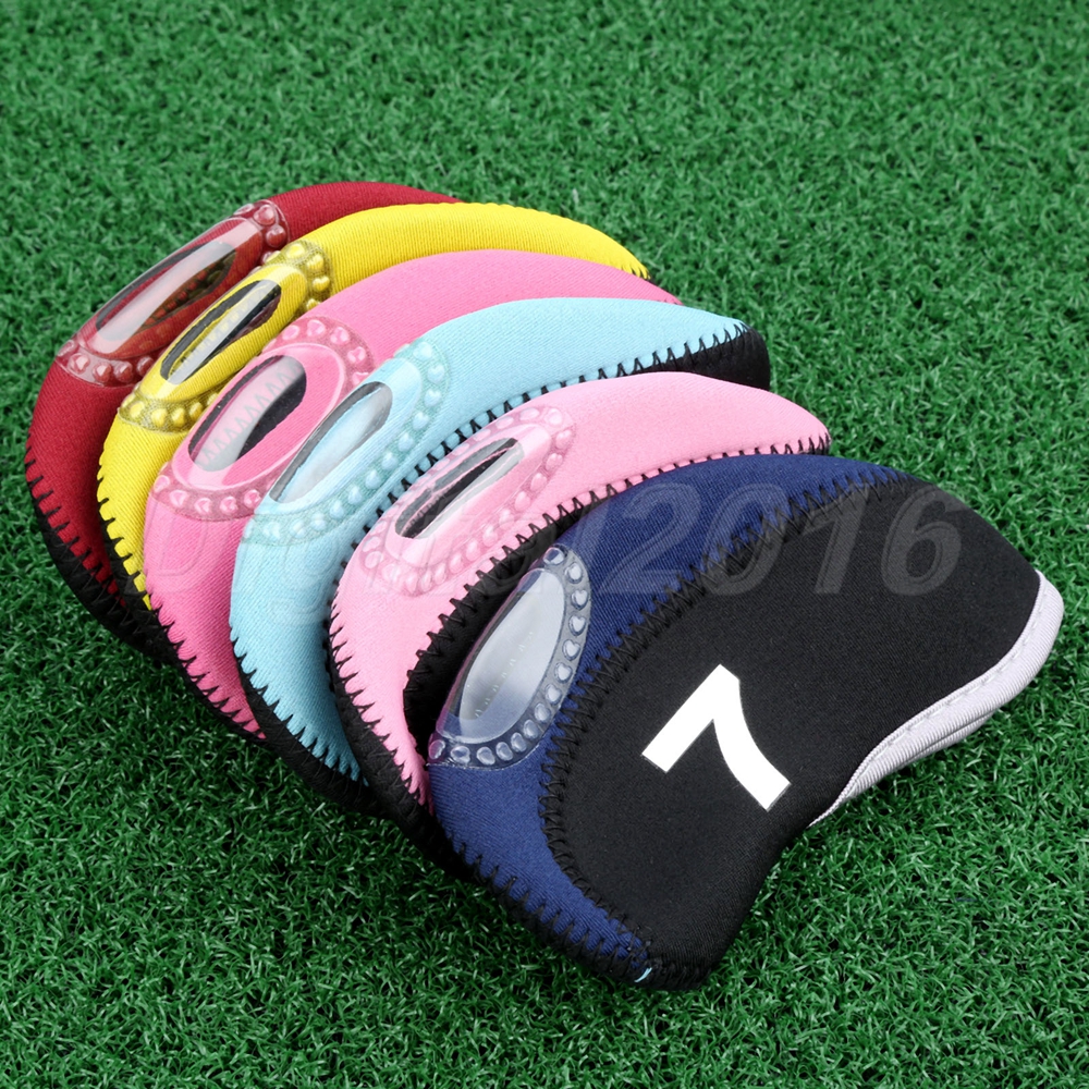 10Pcs Neoprene Golf Iron Head Cover For Taylormade Mizuno Titleist