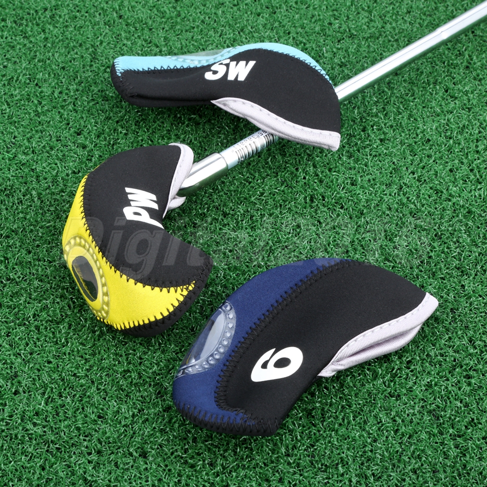 10Pcs Neoprene Golf Iron Head Cover For Taylormade Mizuno Titleist