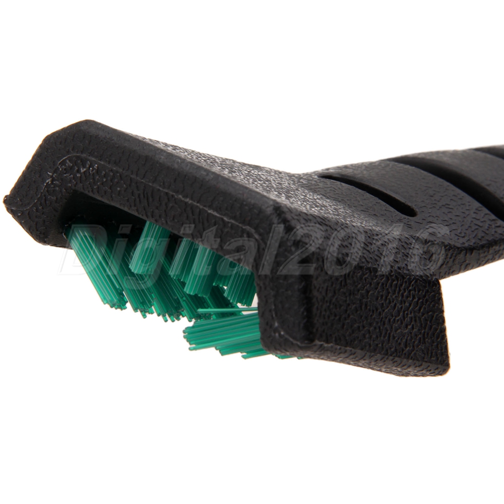 2 Sides Golf Club Cleaning Cleaner Cleat Brush Groove Handle Grip Golf
