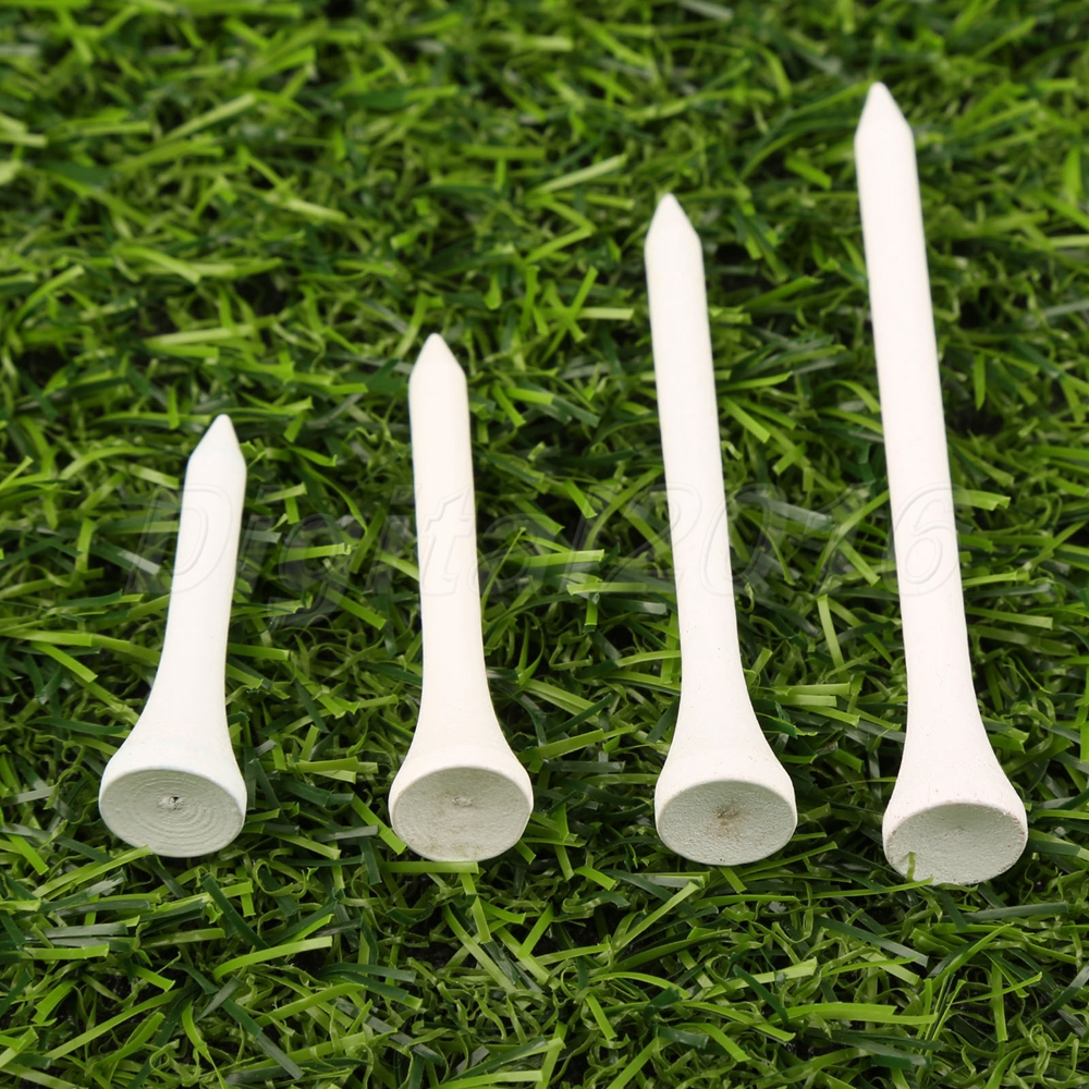 Natural Durable Maple Wooden Golf Tees Professional Training White 4 ...