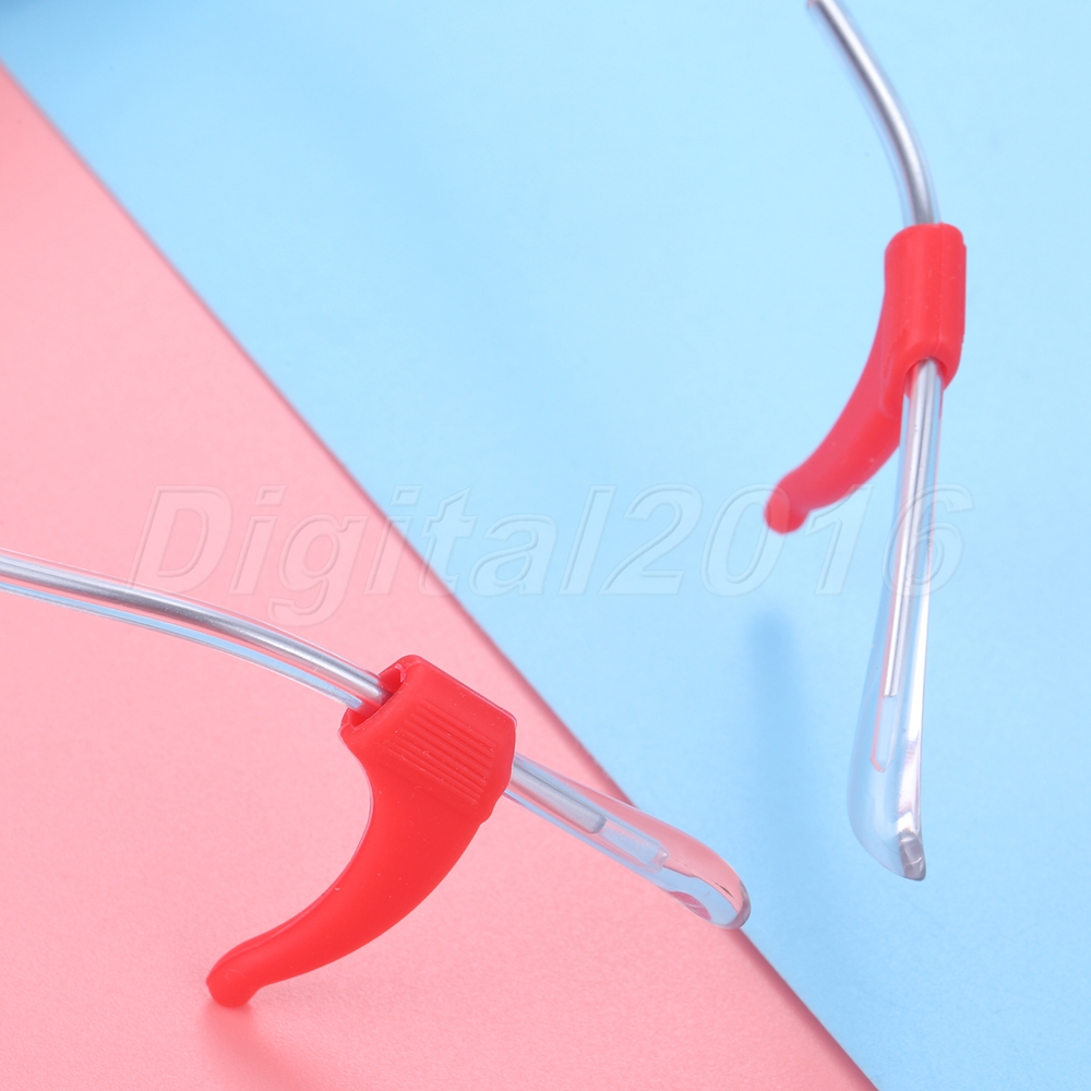 2/8/10Pair Glasses Soft Silicone Ear Hook Comfortable Anti Slip Eyewere