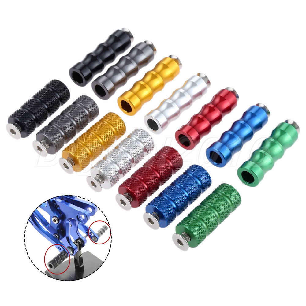 Universal Motorcycle Black Footrest Rearset Pedal Gear Shift Lever Foot